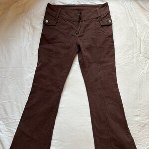 Brandy Melville Low Rise Cargo Pants Brown